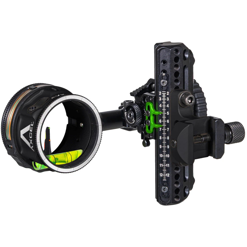 Axcel Driver Plus Slider Sight CK w/AVX-31 Scope in Midnight Cerakote .019 Ranger Pin Picatinny - Front View