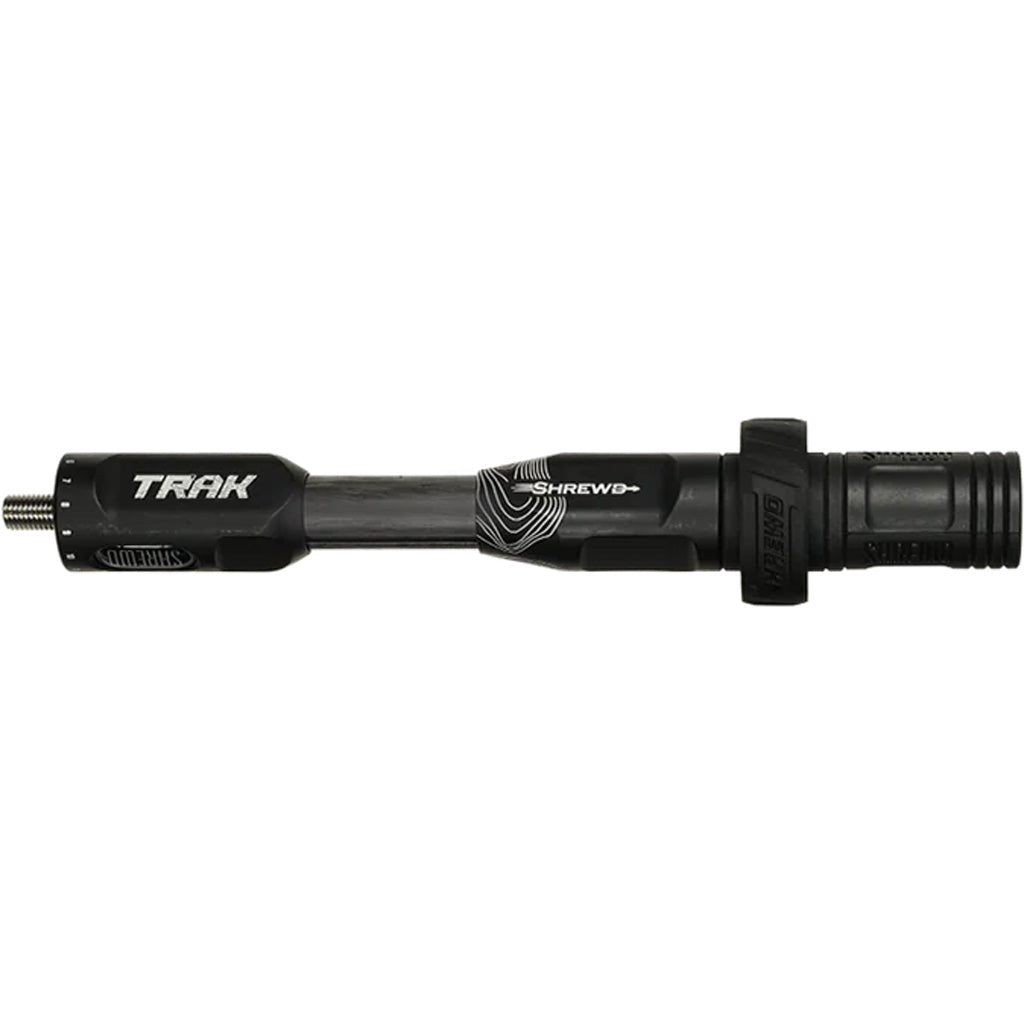 Shrewd Archery Shrewd TRAK Stabilizer in Blackout 8 in. - Front View