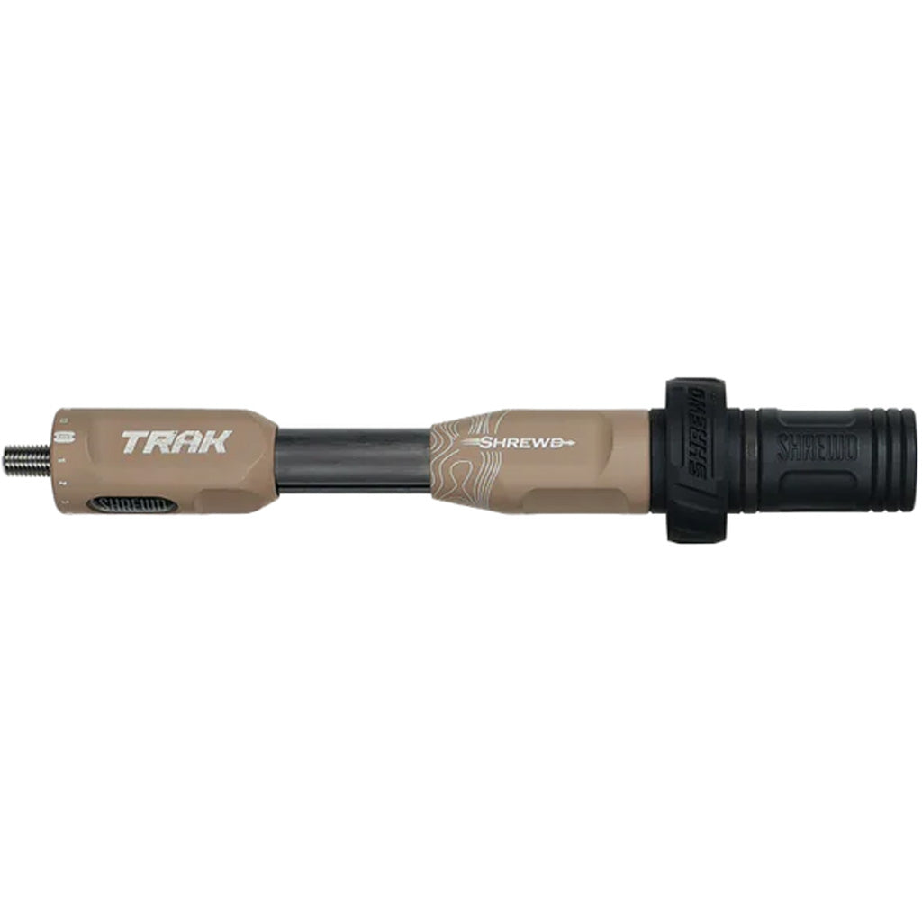 Shrewd Archery Shrewd TRAK Stabilizer in Dust 8 in. - Front View