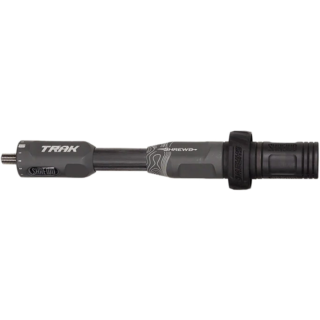 Shrewd Archery Shrewd TRAK Stabilizer in Flint 8 in. - Front View