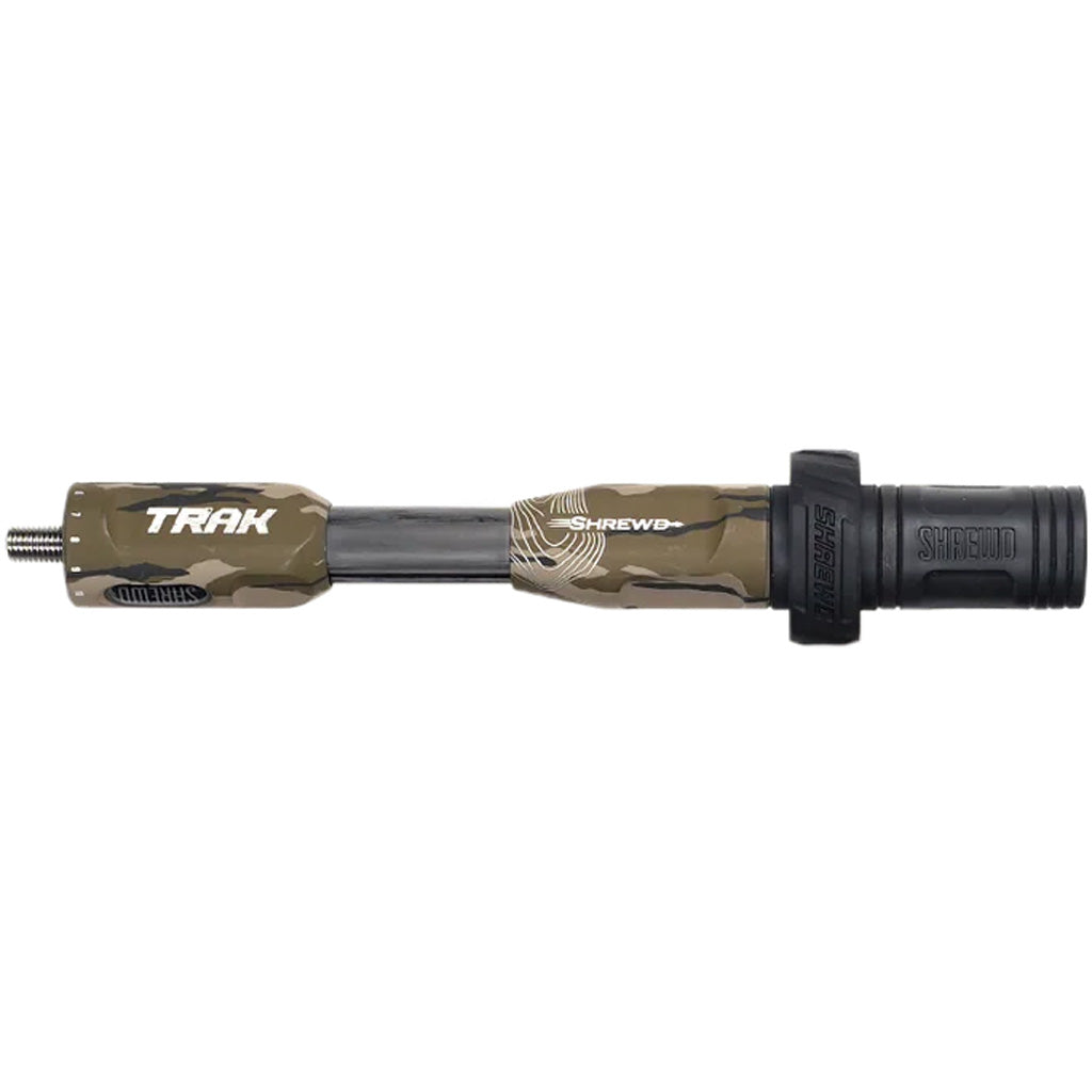 Shrewd Archery Shrewd TRAK Stabilizer in Mossy Oak Bottomland 8 in. - Front View