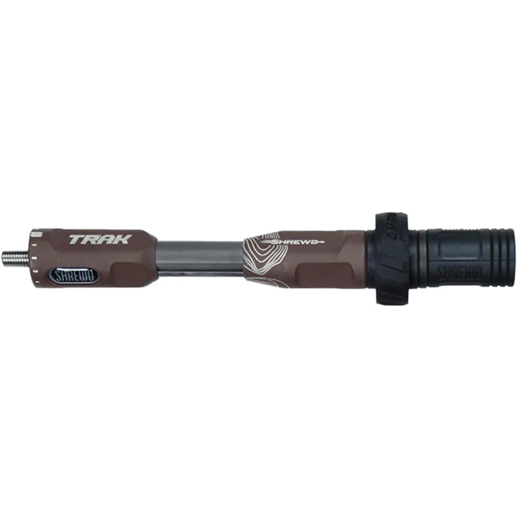 Shrewd Archery Shrewd TRAK Stabilizer in Timber 8 in. - Front View