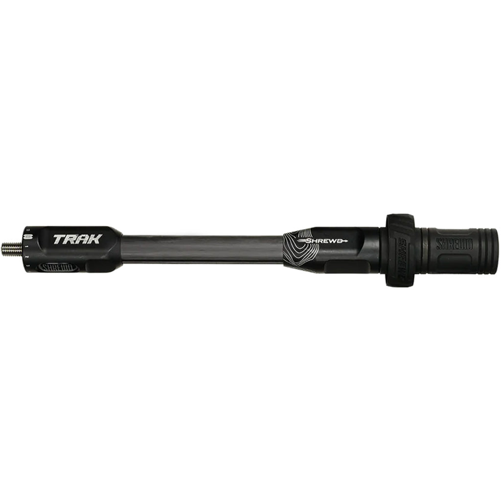 Shrewd Archery Shrewd TRAK Stabilizer in Blackout 10 in. - Front View