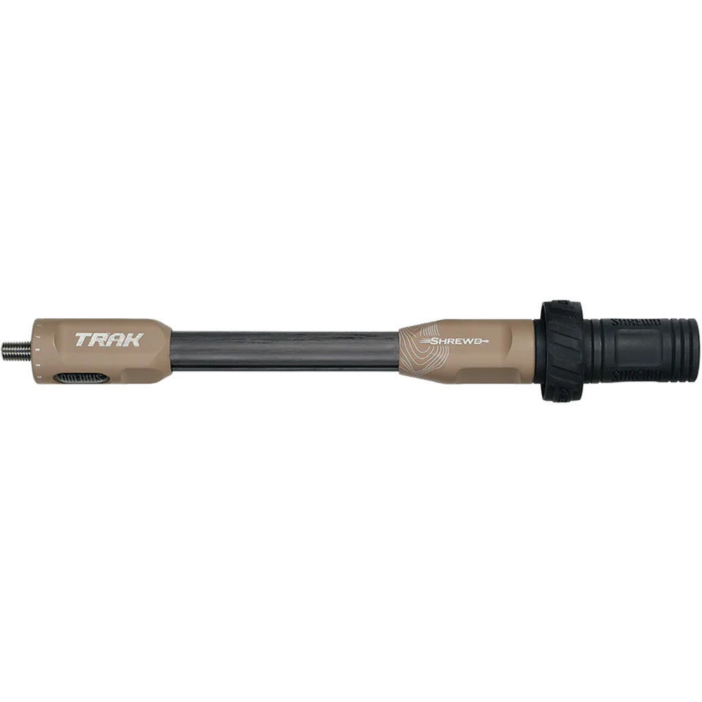 Shrewd Archery Shrewd TRAK Stabilizer in Dust 10 in. - Front View