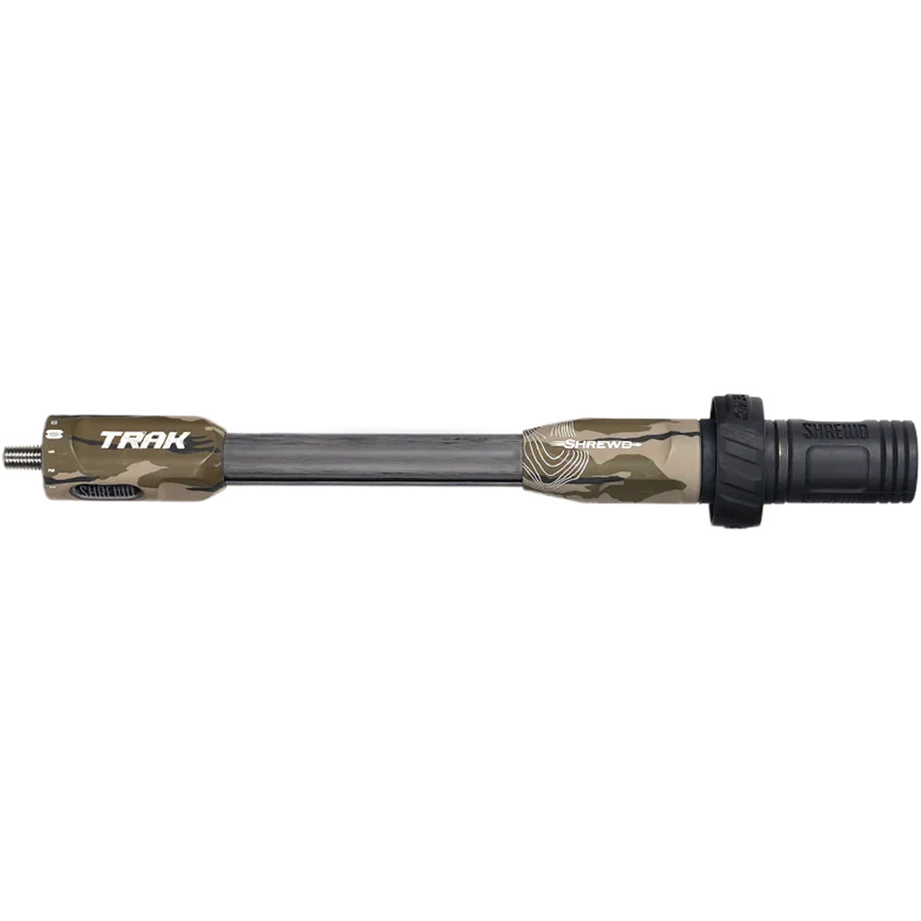 Shrewd Archery Shrewd TRAK Stabilizer in Mossy Oak Bottomland 10 in. - Front View