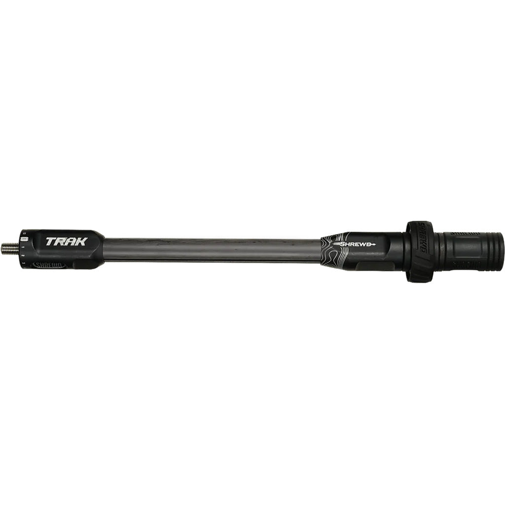 Shrewd Archery Shrewd TRAK Stabilizer in Blackout 12 in. - Front View