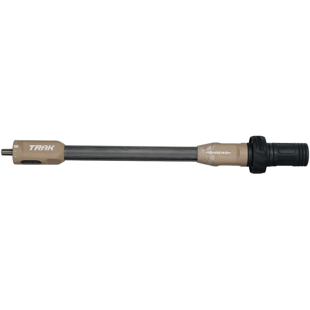 Shrewd Archery Shrewd TRAK Stabilizer in Dust 12 in. - Front View