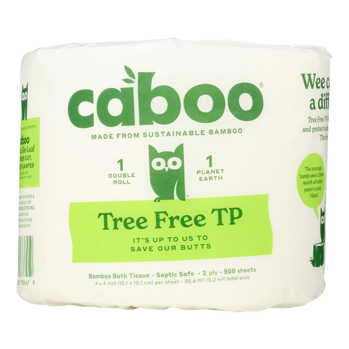 Caboo 500 Sheet Bath Tissue, 1 ct (Case of 24)