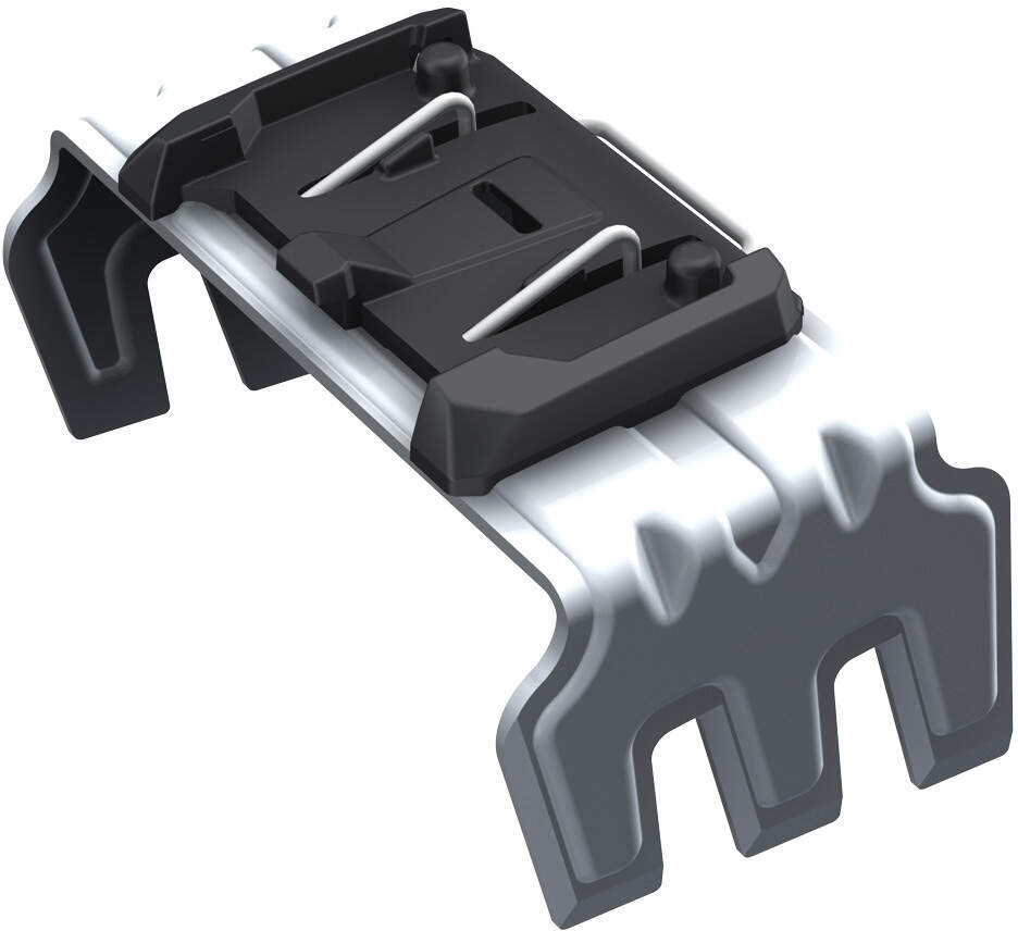 Tyrolia Adrenalin Ski Crampons, 120 mm, 1 Pair in Silver - side angle view