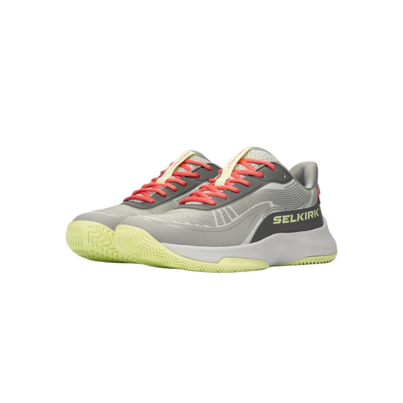 Selkirk Sport men’s CourtStrike Pro pickleball shoes with lace-up closure, cushioned sole, and low-cut athletic design, shown as a pair.