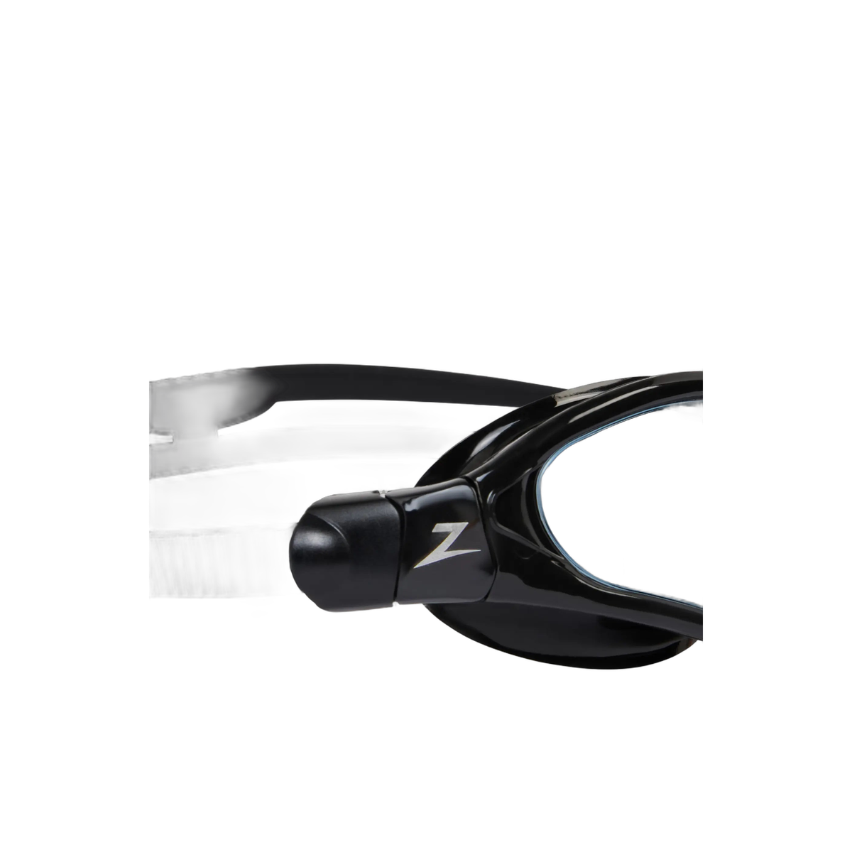 Zoggs Spectra Swimming Goggles Dual Density Nose Bridge Leak Proof Goggles in Clear/Black - Clear Lens - detail 11