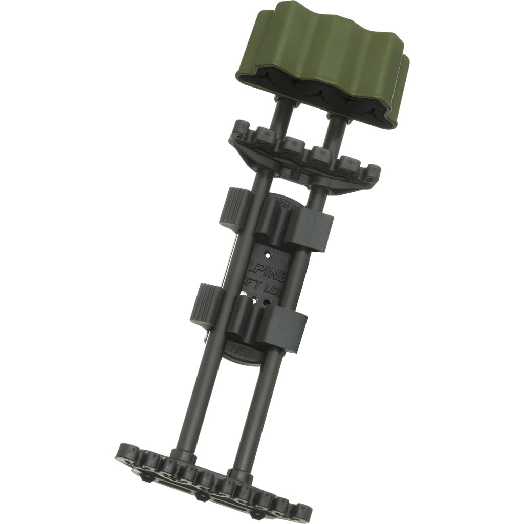 Alpine Soft Loc Classic 5 Arrow Quiver in Green/Green - Front View