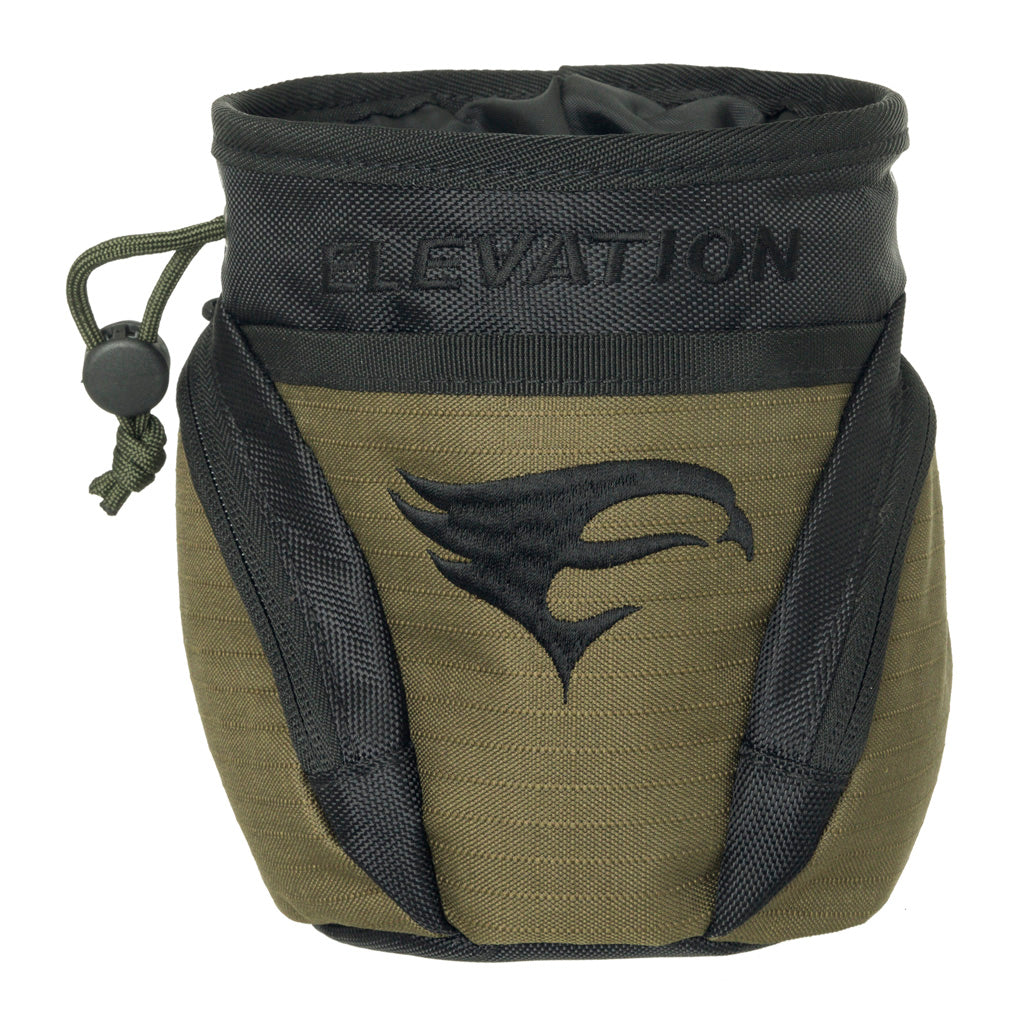 Elevation Core Release Pouch in Green - Front View
