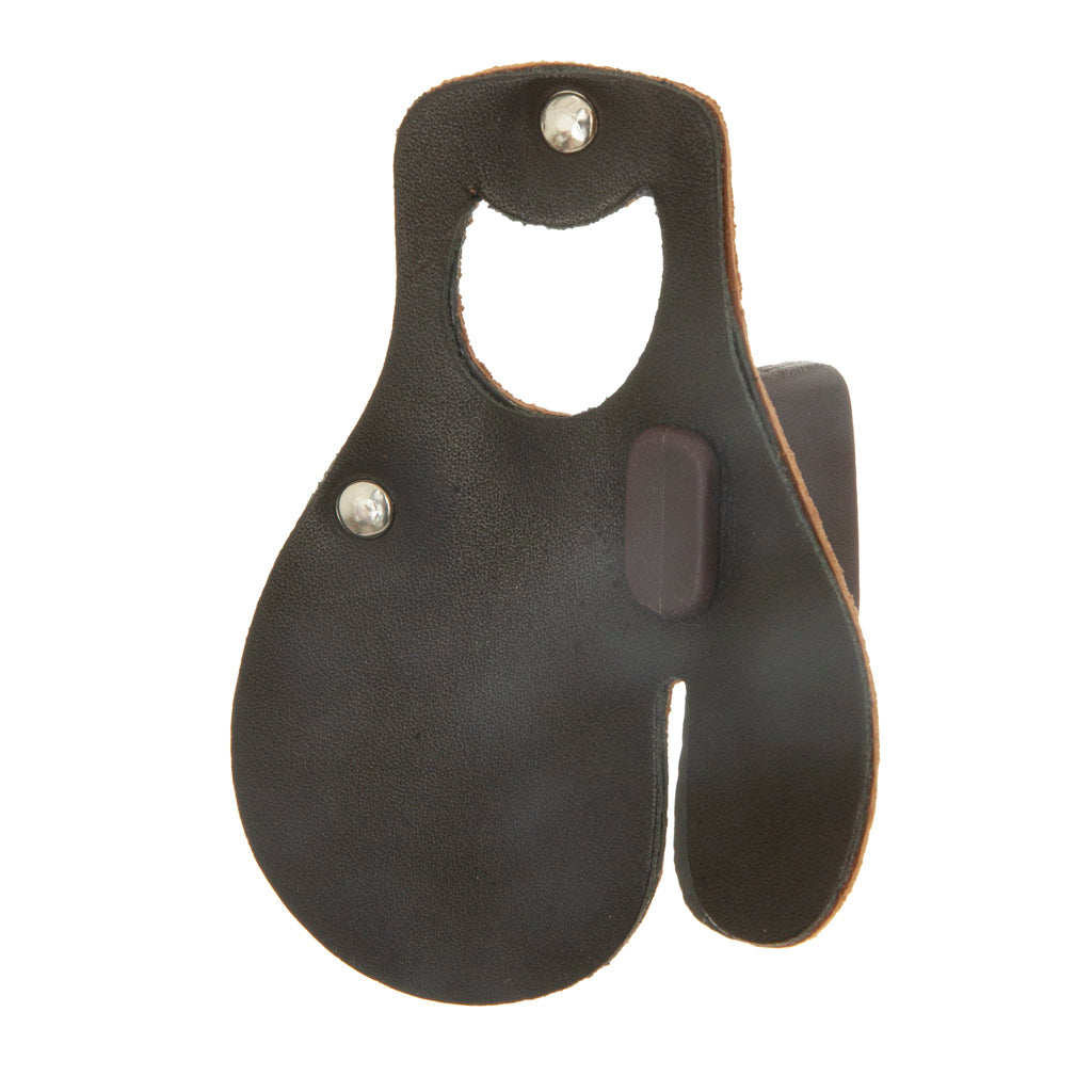 October Mountain Leather Tab in Black Large RH - Front View