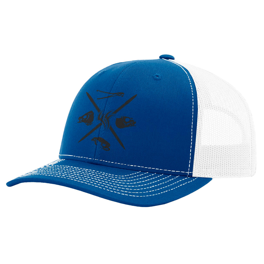 Fin-Finder Fin Finder Skulls Mesh Hat - Front View