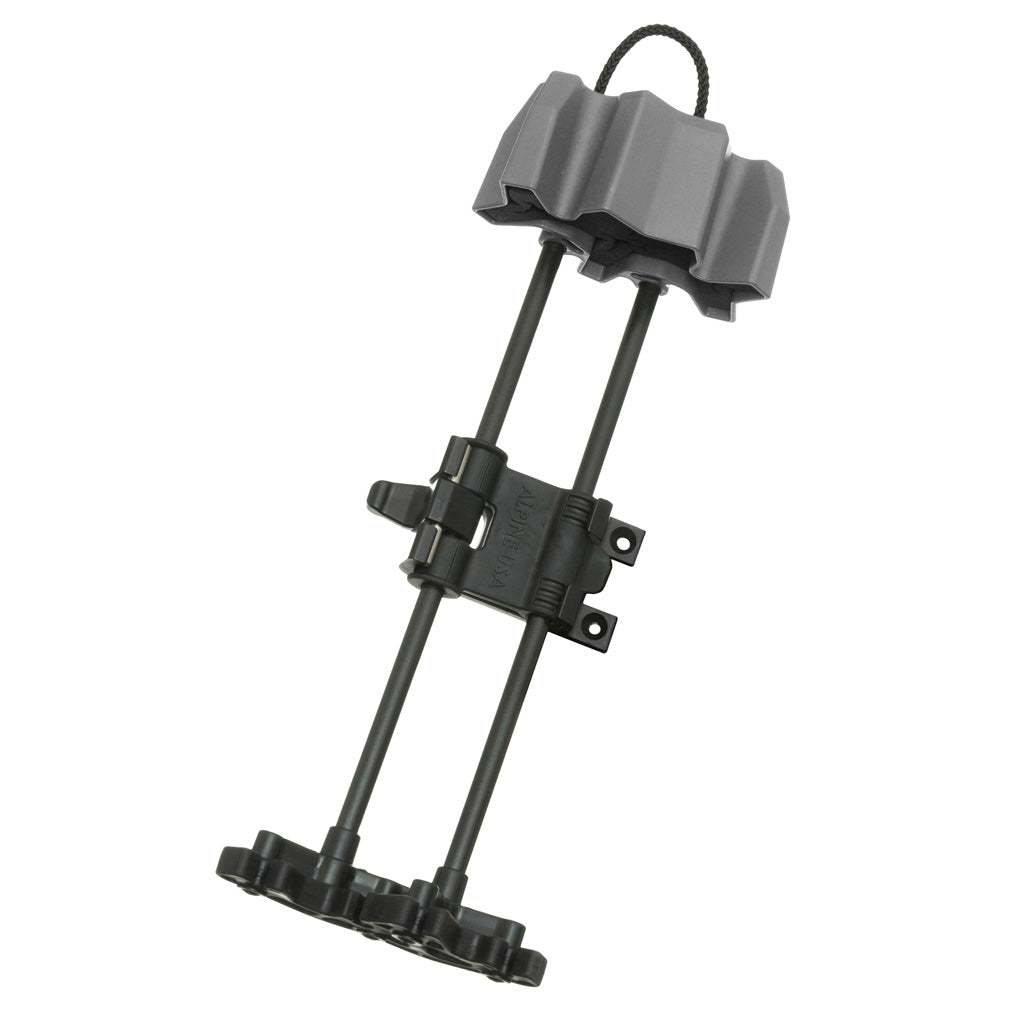 Alpine Power Loc 4 Arrow Quiver in Grey/Black - Front View