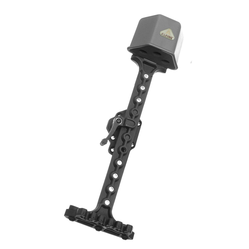 Alpine Bear Claw 3 Arrow Quiver in Grey/Black - Front View