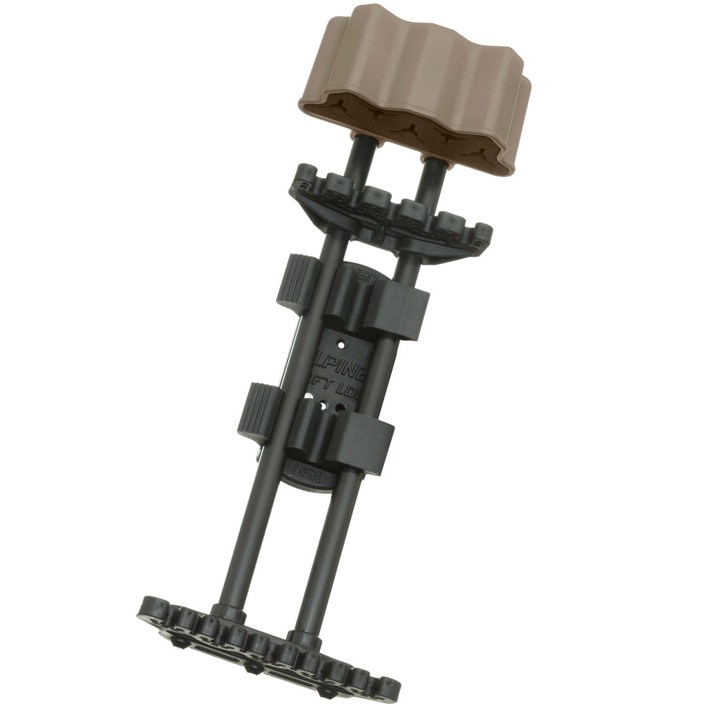 Alpine Soft Loc Classic 5 Arrow Quiver in Brown/Black - Front View