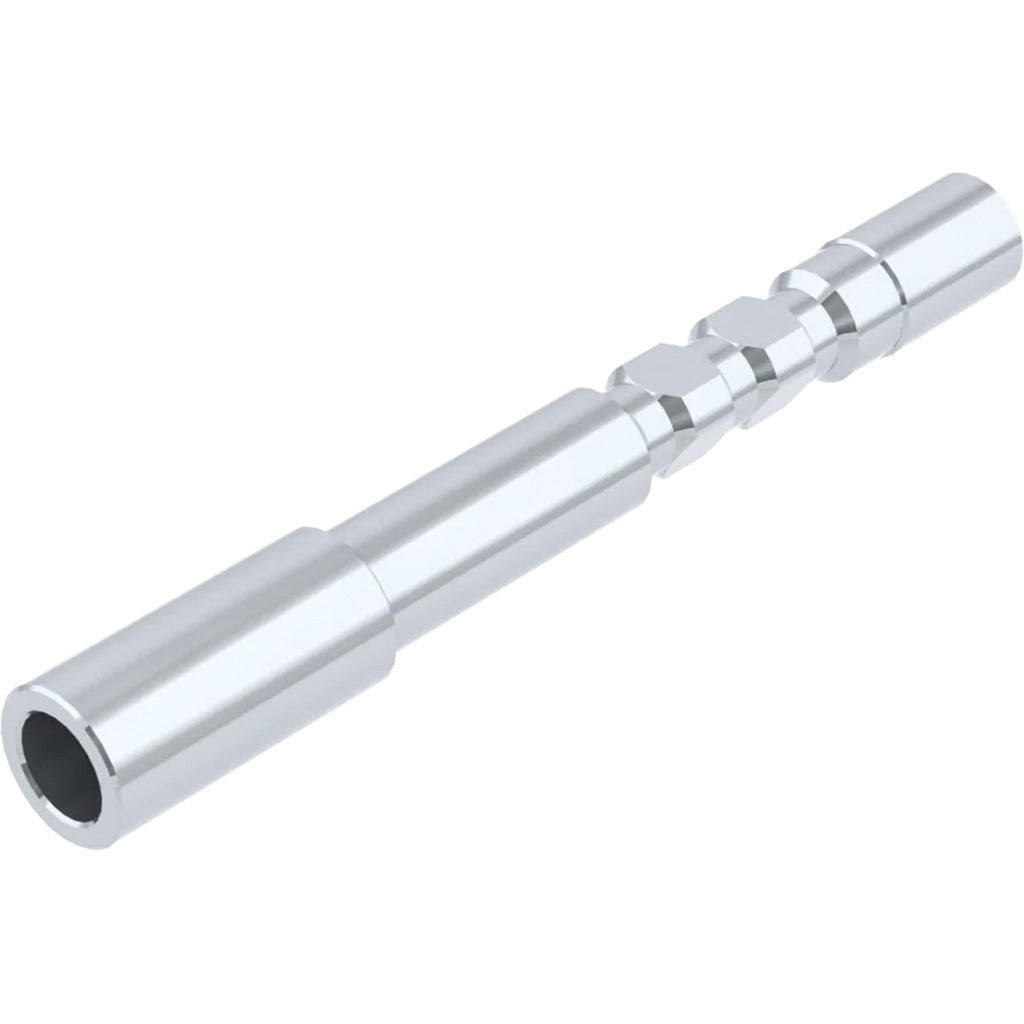 Gold Tip Half Out Insert in .166 Titanium 6 pk. - Front View