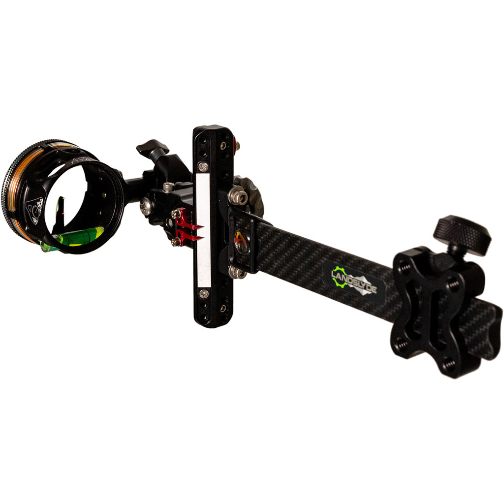 Axcel LANDSLYDE Carbon Pro Slider Sight in AVX-41 Scope Ranger DBL Pin .019 Black - Front View