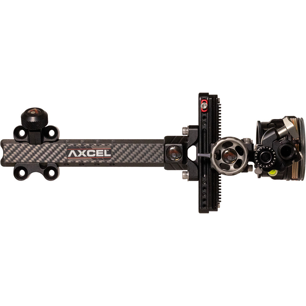 Axcel LANDSLYDE Plus Carbon Pro Slider Sight in AVX-41 Scope Ranger DBL Pin.019 Black - Front View