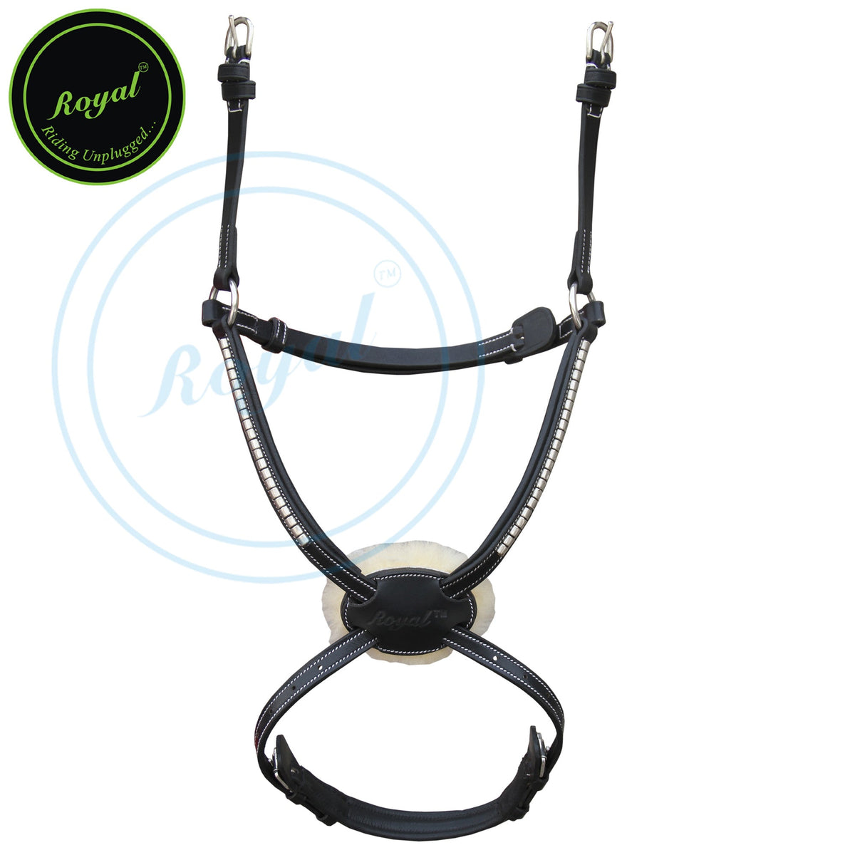 ExionPro SS / Brass Clincher Padded Figure 8 Noseband
