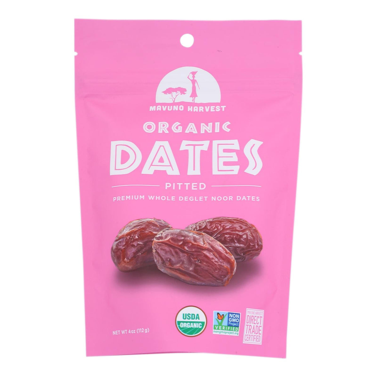 Mavuno Harvest Pitted Dates, 4 oz (Case of 6)