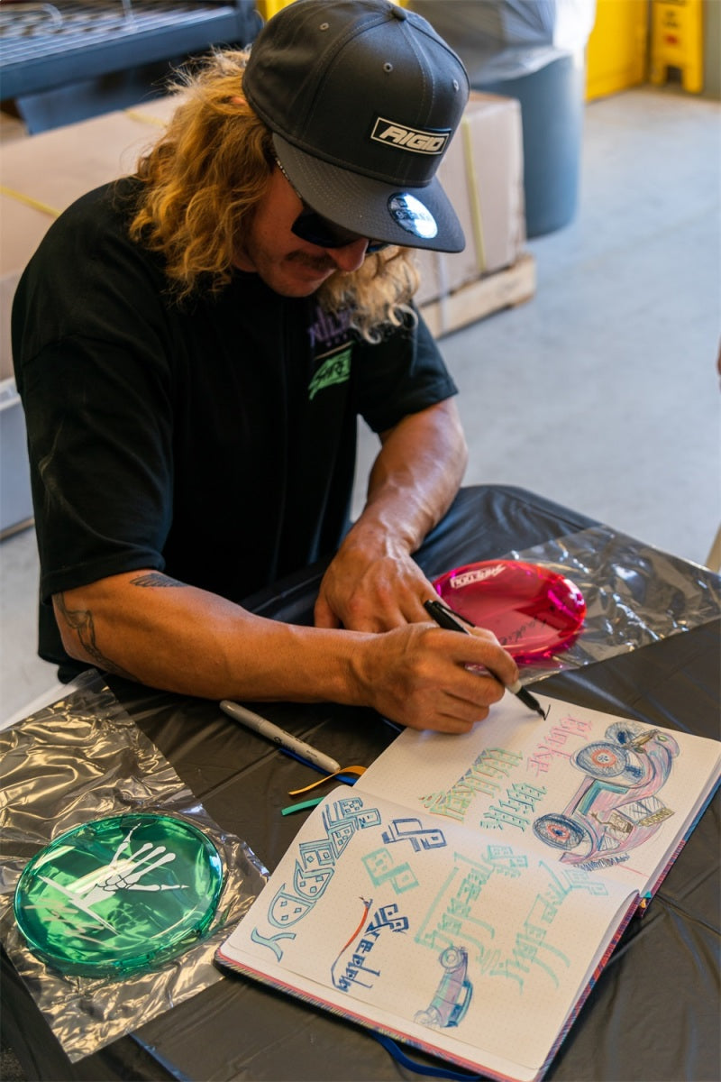 Rigid Industries x SHREDDY 360-Series 6in Lights w/Wt Bcklght (2) + 6 Covers (2 Pink/2 Teal/2 Blk) - View 2