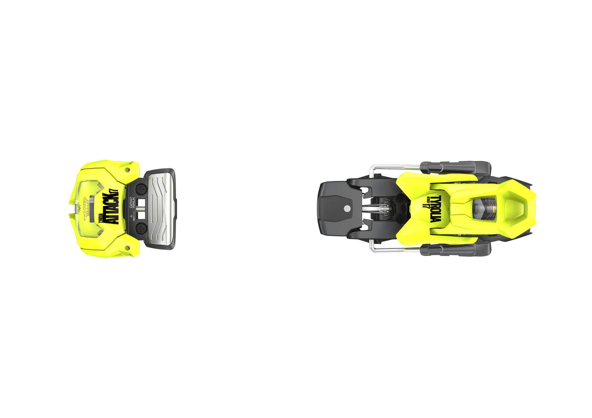 Tyrolia Attack 17 GW Ski Bindings, Flash Yellow, Without Brake in Flash Yellow - top view