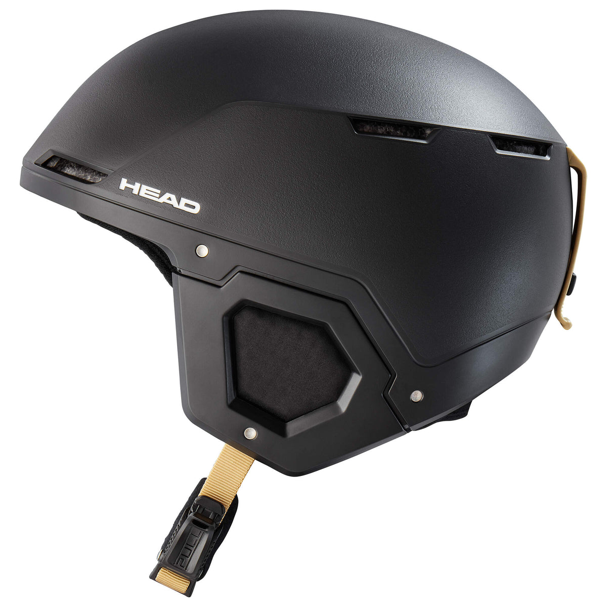 HEAD CHARTER SR Ski Helmet, Black in Black - front side view