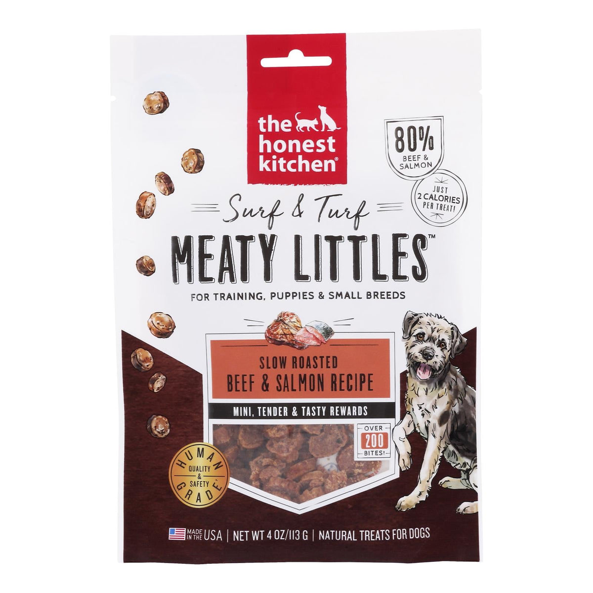 The Honest Kitchen Meaty Littles Beef & Salmon, 4 oz (Case of 6)