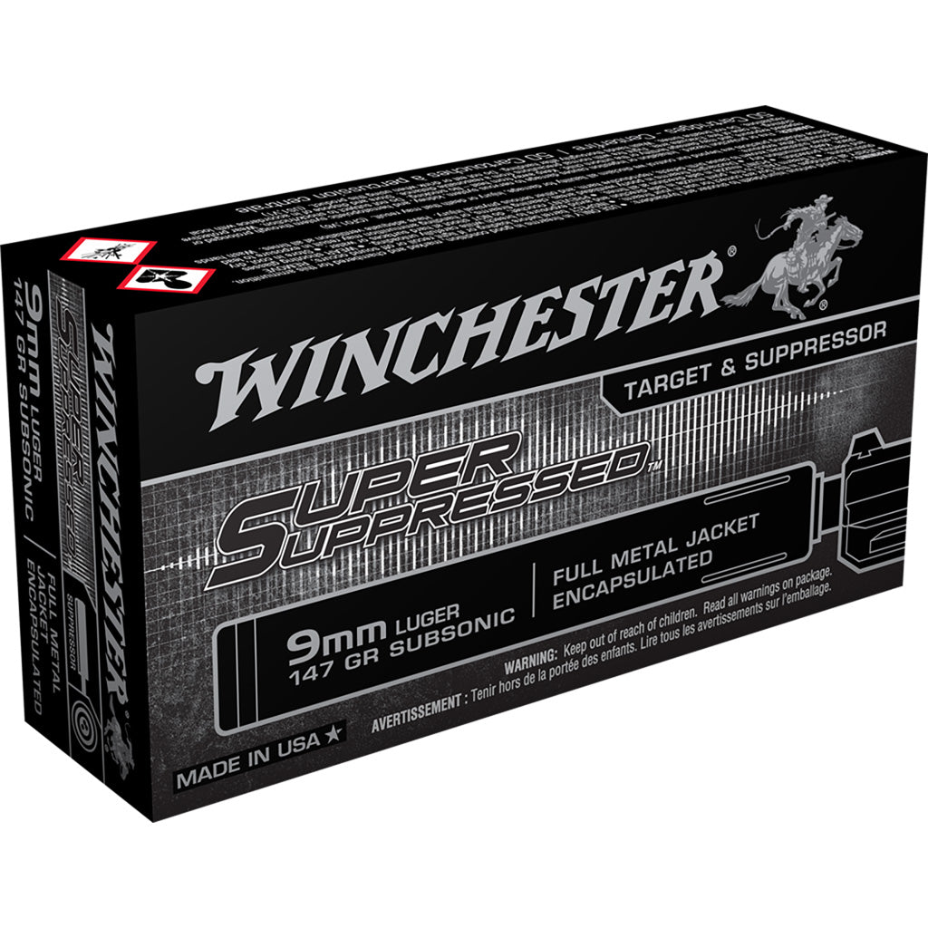 Winchester Super Suppressed Pistol Ammo - Front View