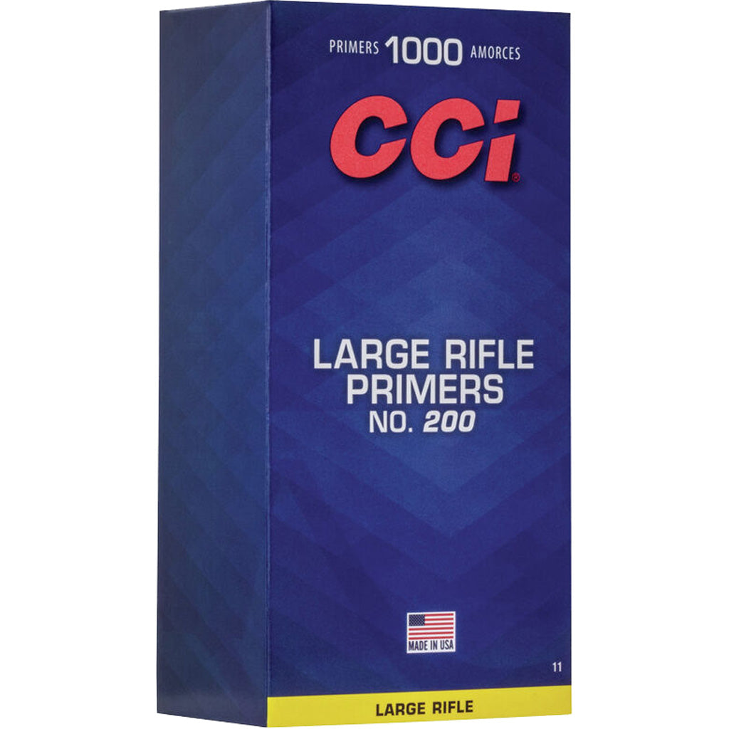CCI Standard Rifle Primers in 200 Large 1000 ct. HAZ - Front View