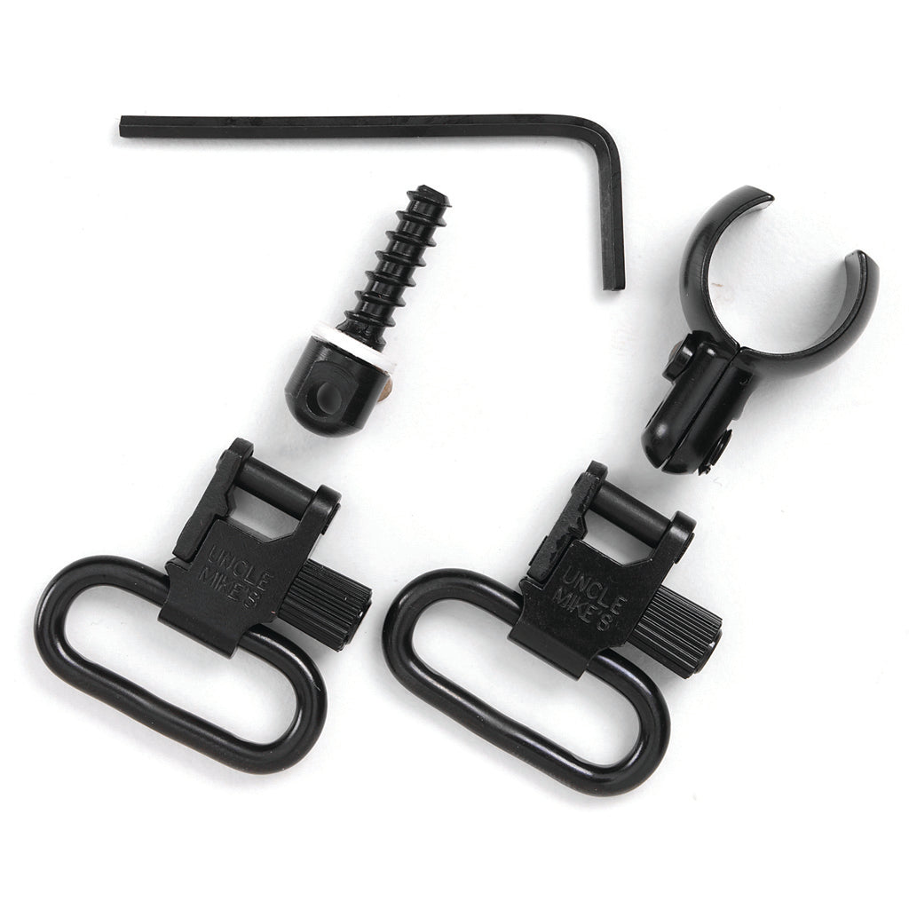 Uncle Mike's QD Swivels in 115 CFL 1 in. Blued - Front View
