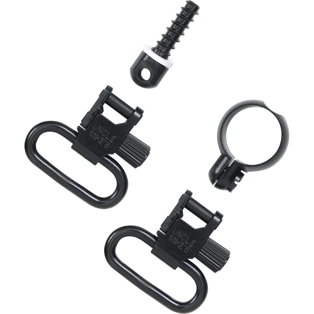 Uncle Mike's QD Swivels in 115 RF 1 in. .22 Full Band Blued - Front View