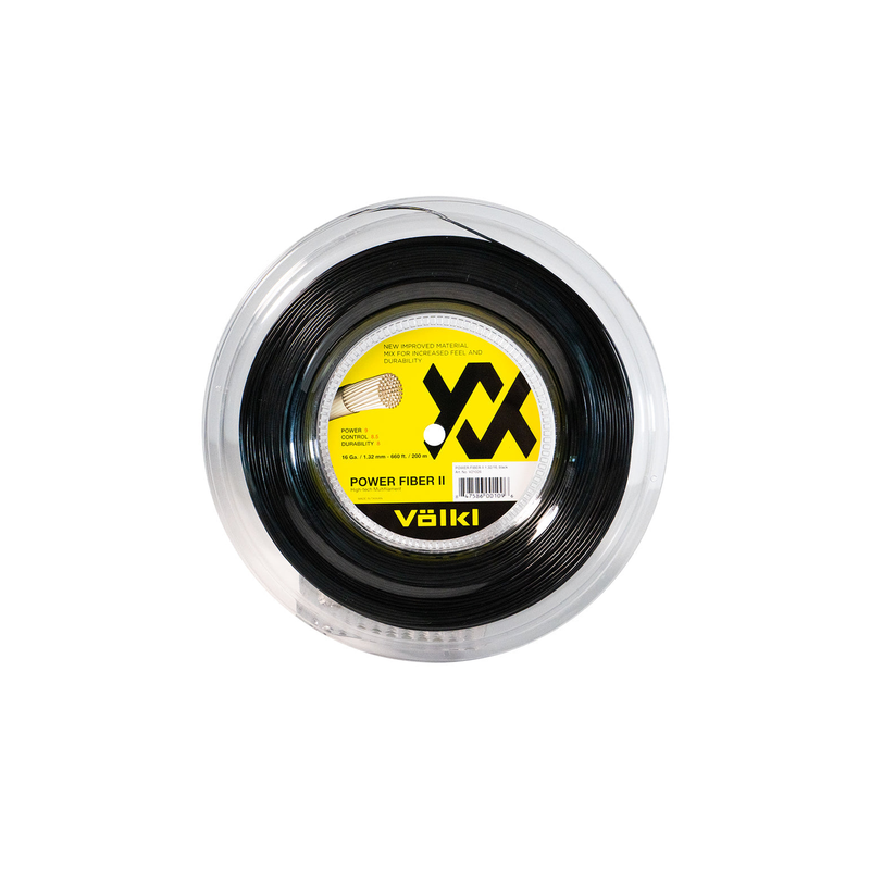 Volkl Power Fiber II 16G Reel Black Tennis product image