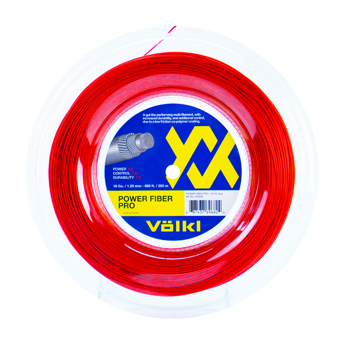 Volkl Power Fiber Pro Lavender Reel Tennis product image