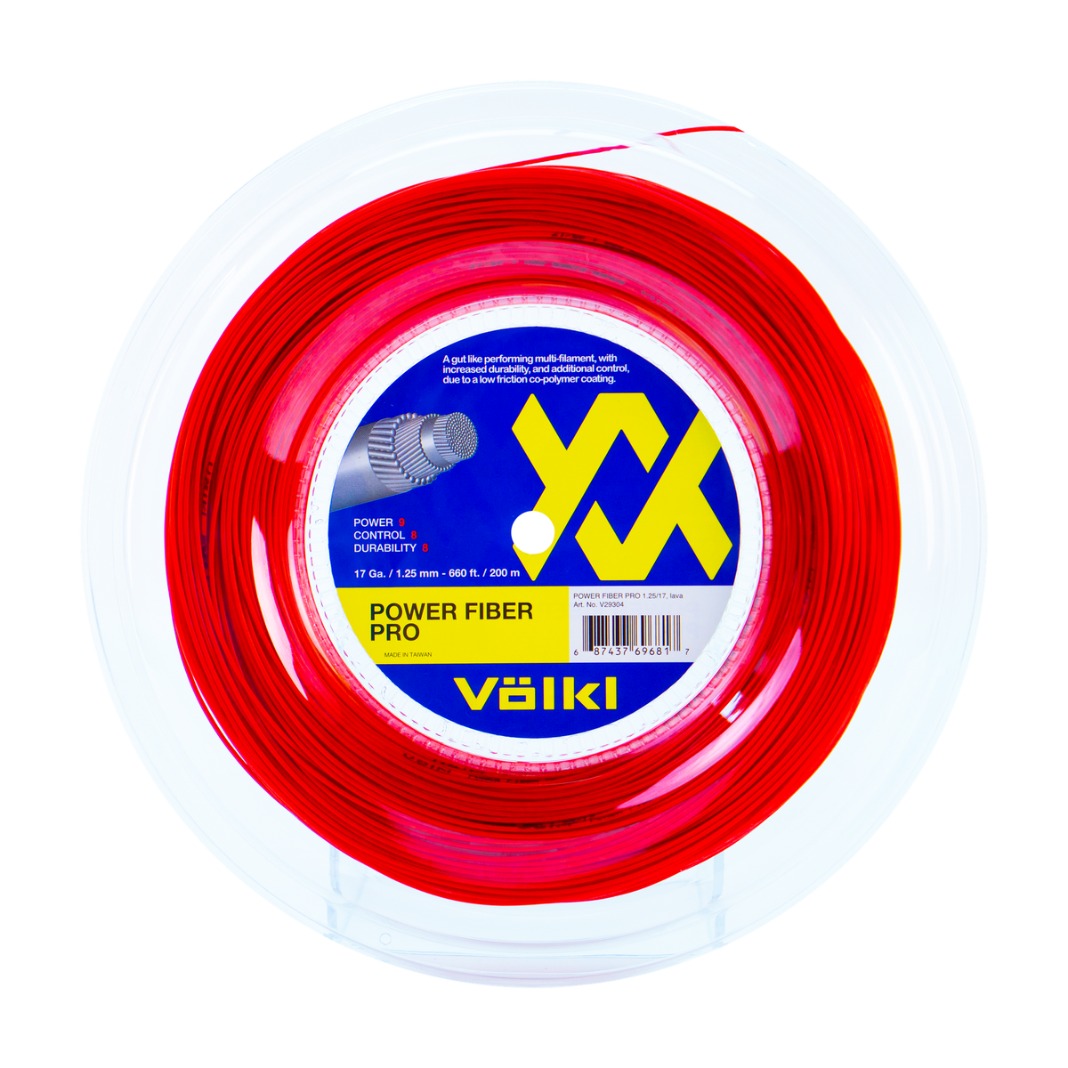 Volkl Power Fiber Pro 17G Reel Tennis product image