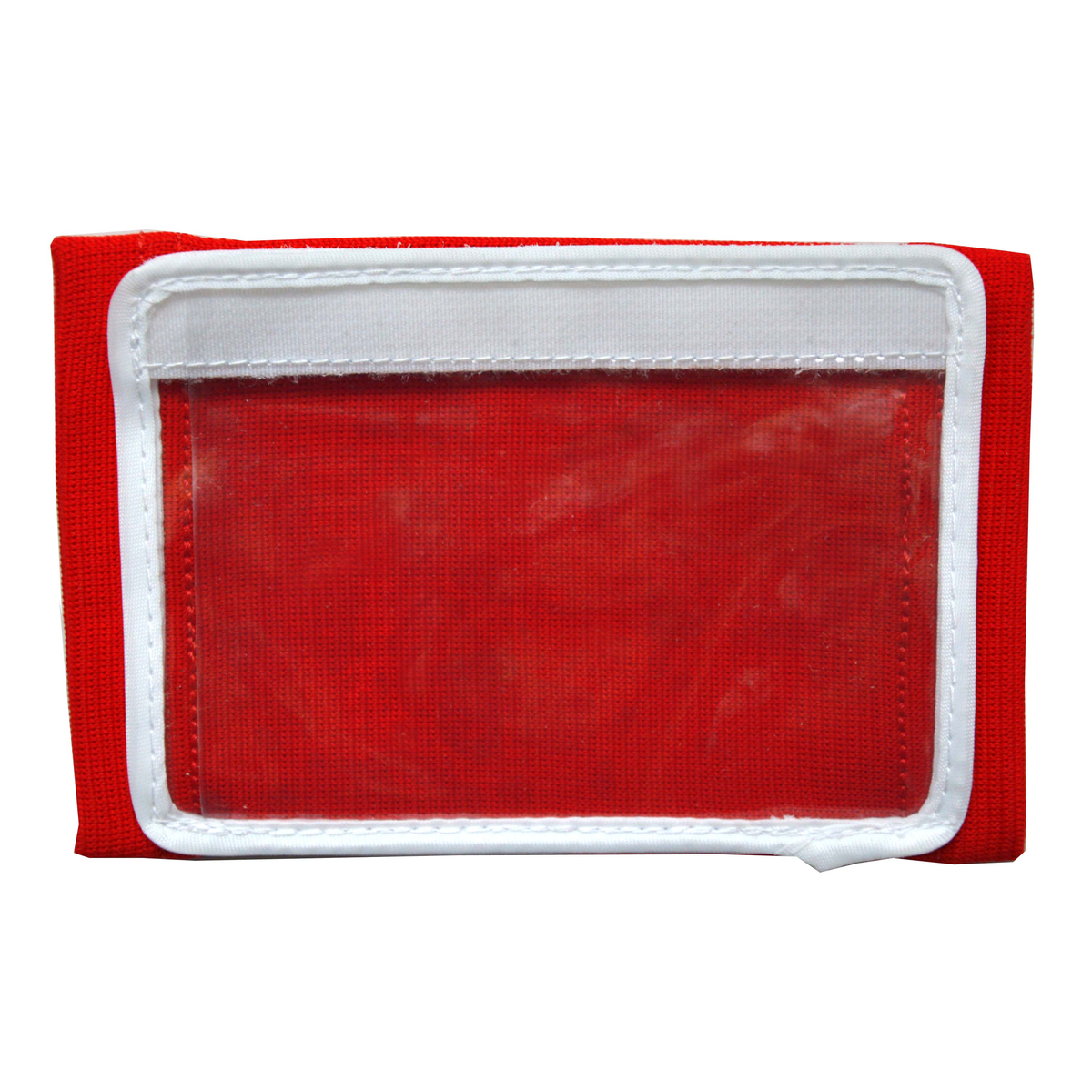 Martin Sports Adult Football Wrist Coach, Three Pocket in Red - Front View