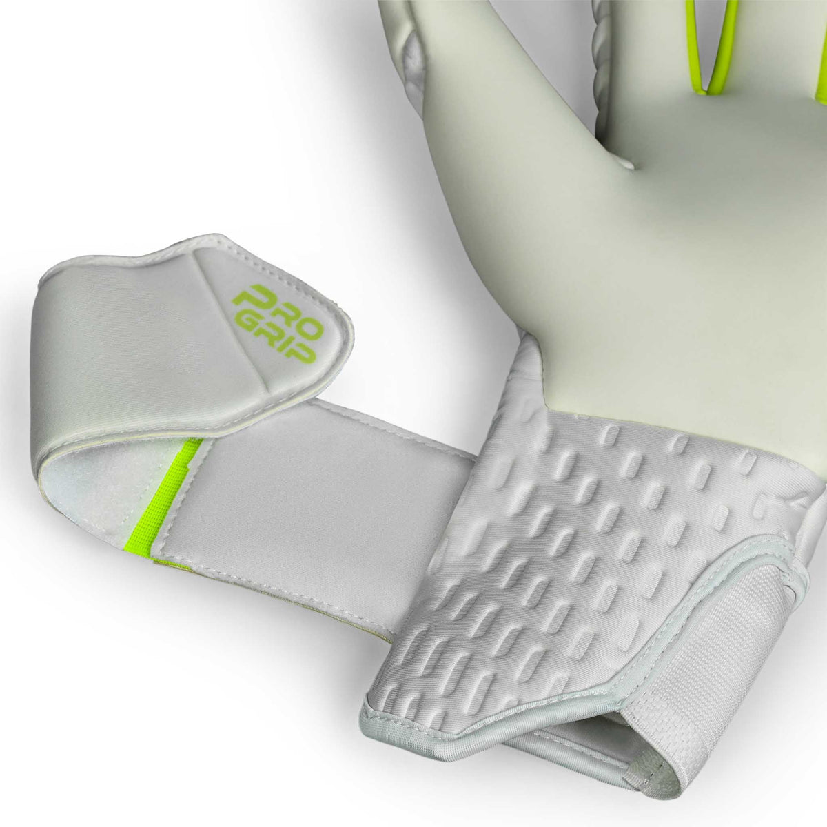 Select 88 Pro Grip v26 Goalkeeper Gloves, Slice Cut, White Ghost - Detail View 5
