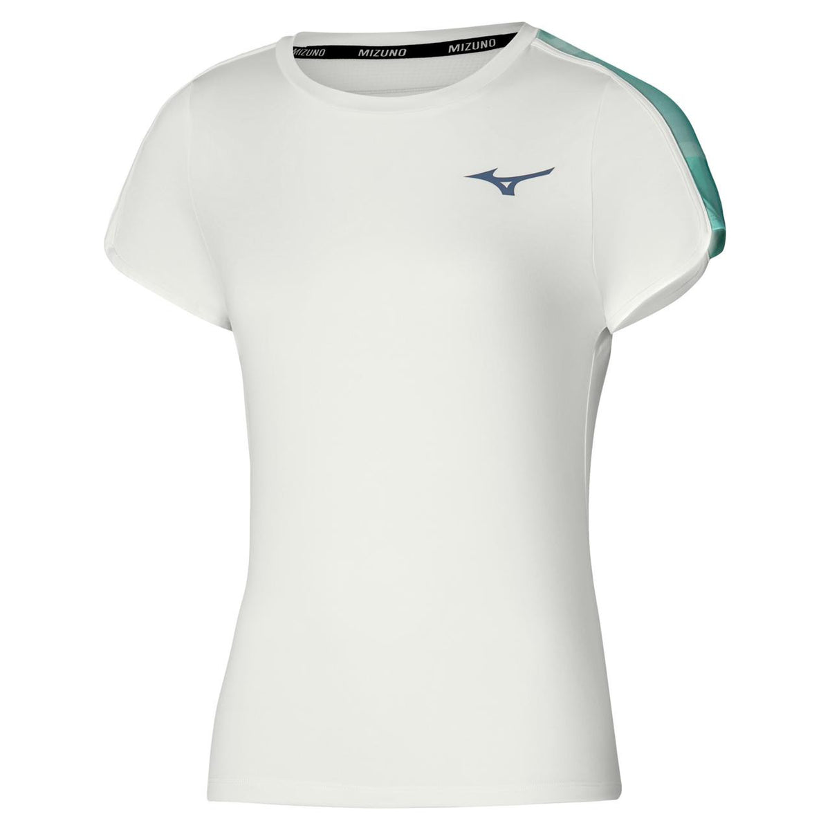 Mizuno Women's Printed Tennis Tee in White - product image