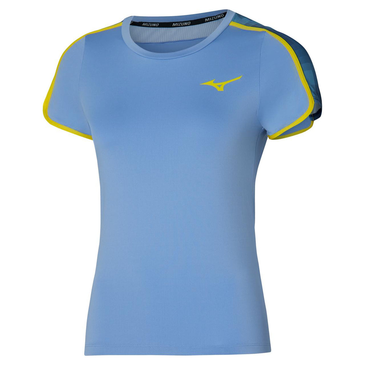 Mizuno Women's Printed Tennis Tee in Bel Air Blue - product image