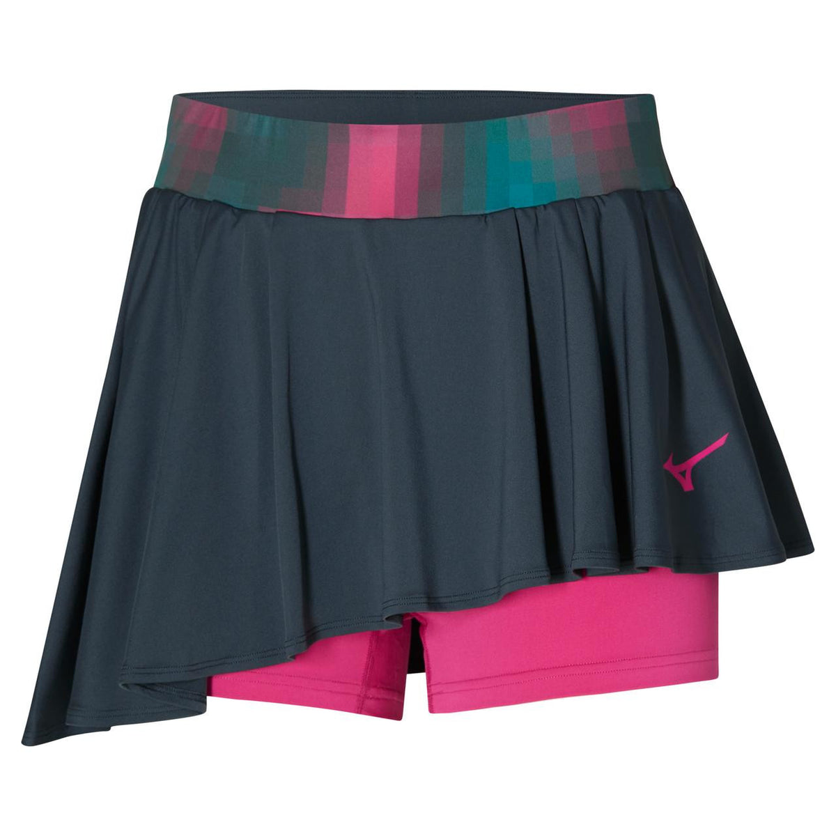 Mizuno Women's Printed Flying Tennis Skirt in Midnight Navy - product image