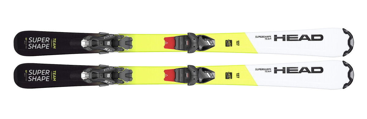 HEAD Supershape Easy HRS Junior Rental Skis, Red, 87 cm in Black - top view