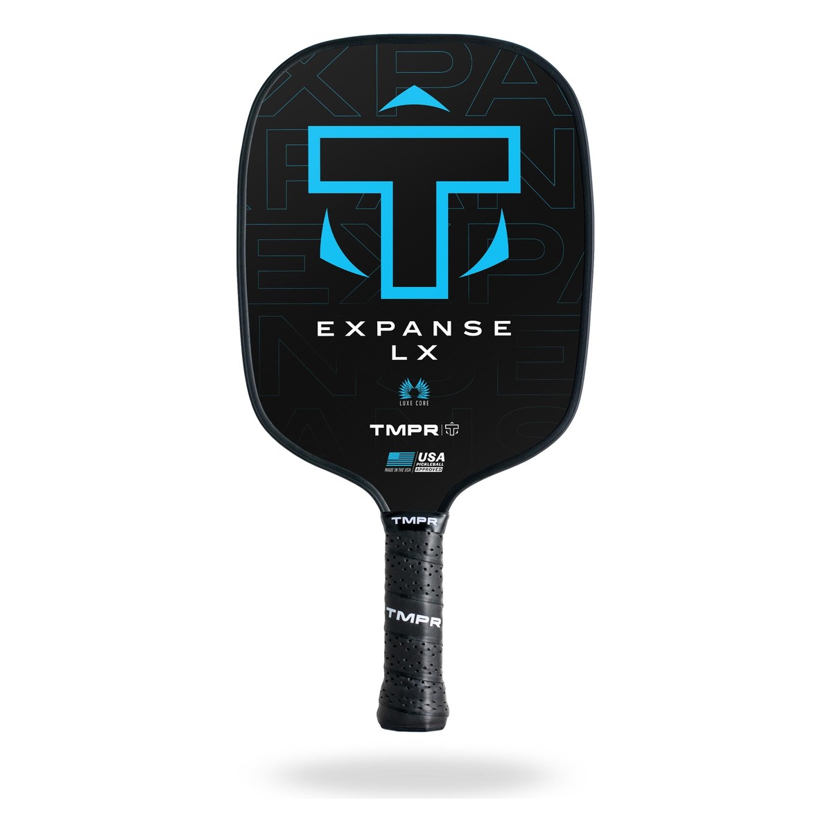TMPR Expanse LX Pickleball Paddle, Heavy Weight in Blue - Front View