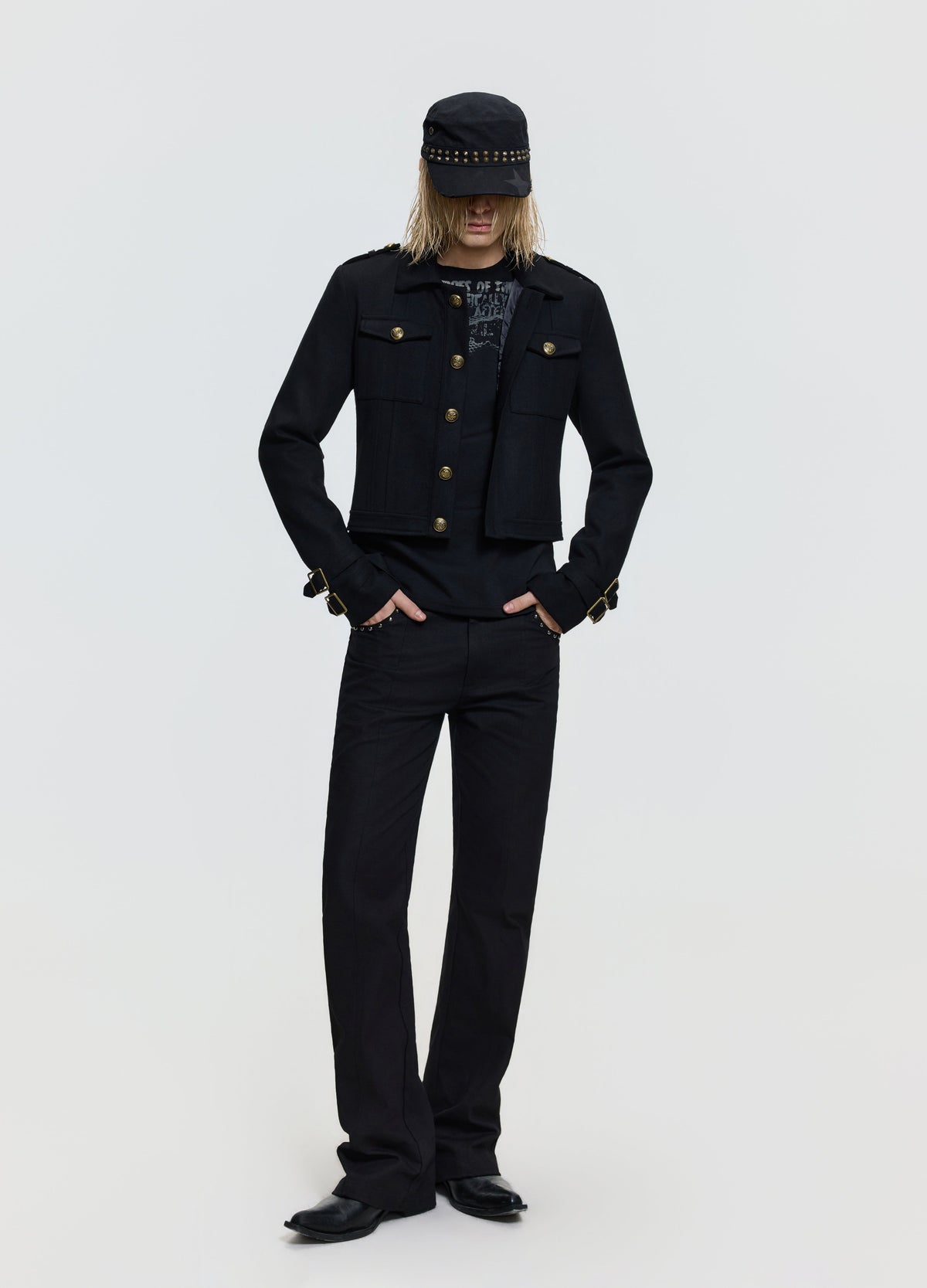 26FW EPAULET BUTTON JACKET