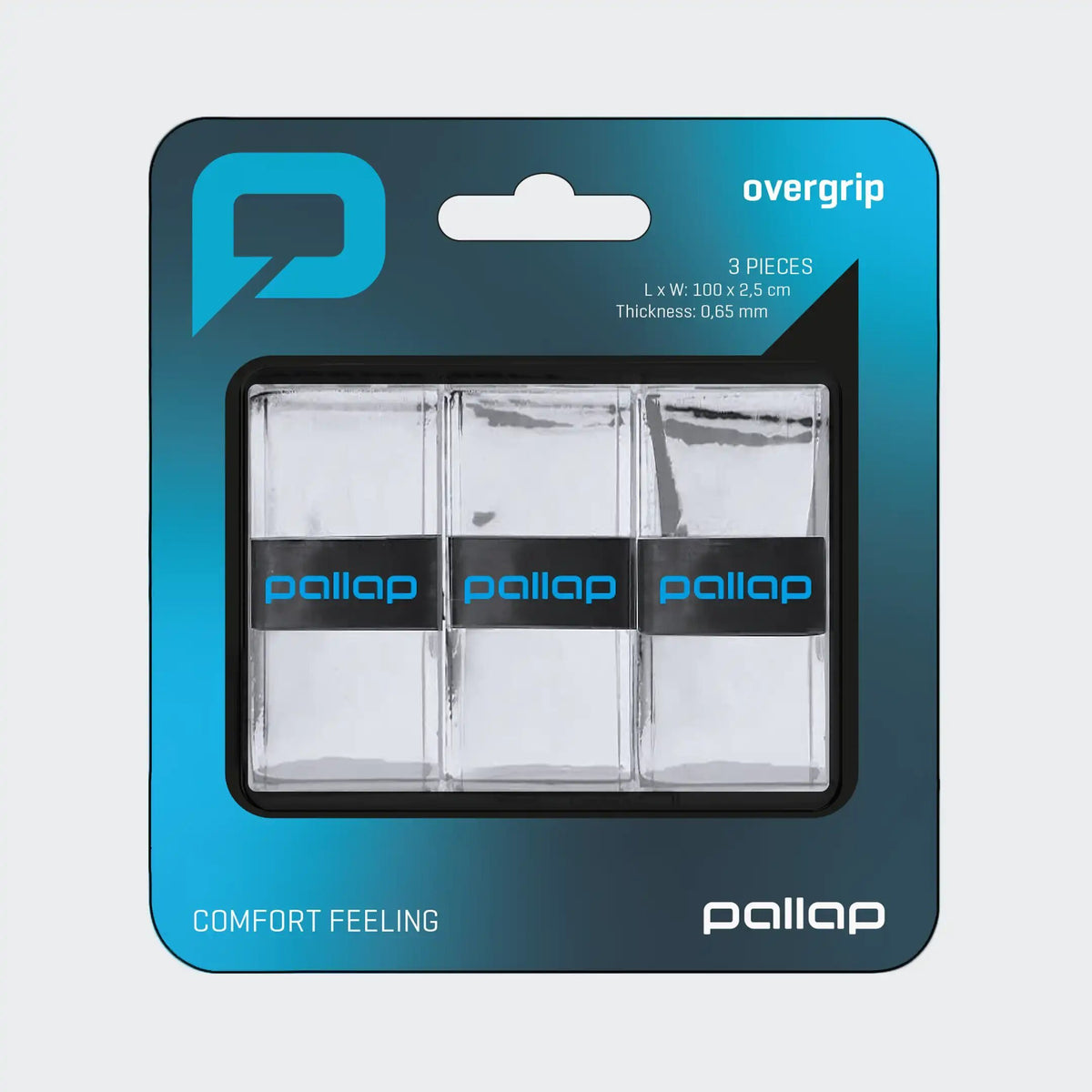 Pallap Padel Overgrip 3 Pack in White - view 2