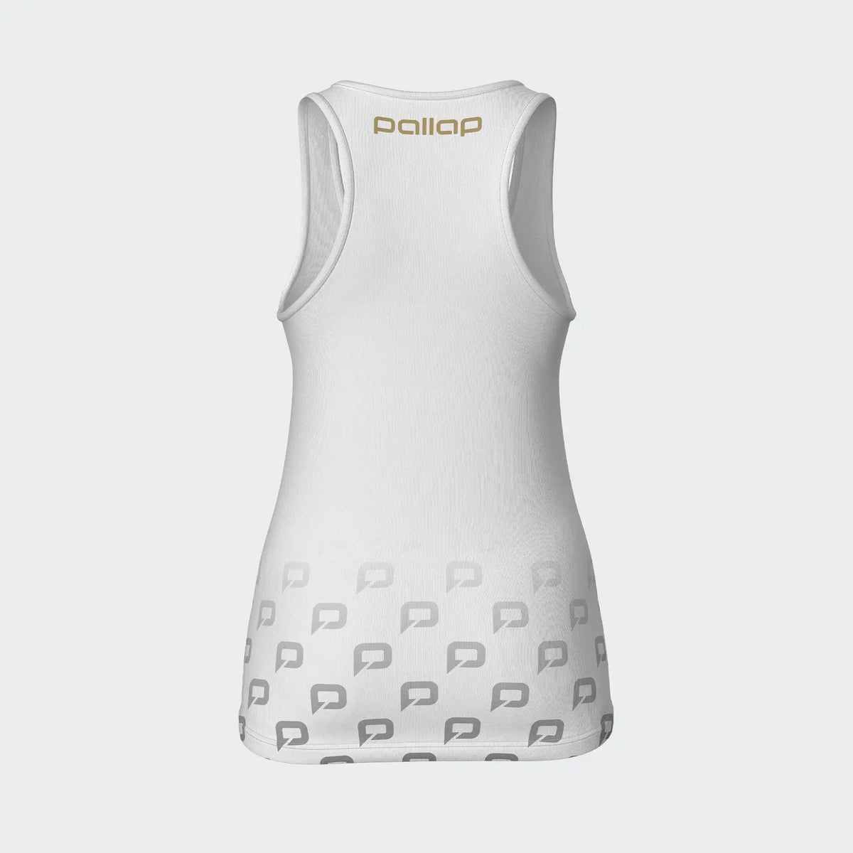 Pallap Women's Competition Top in White/Mat Gold - view 4