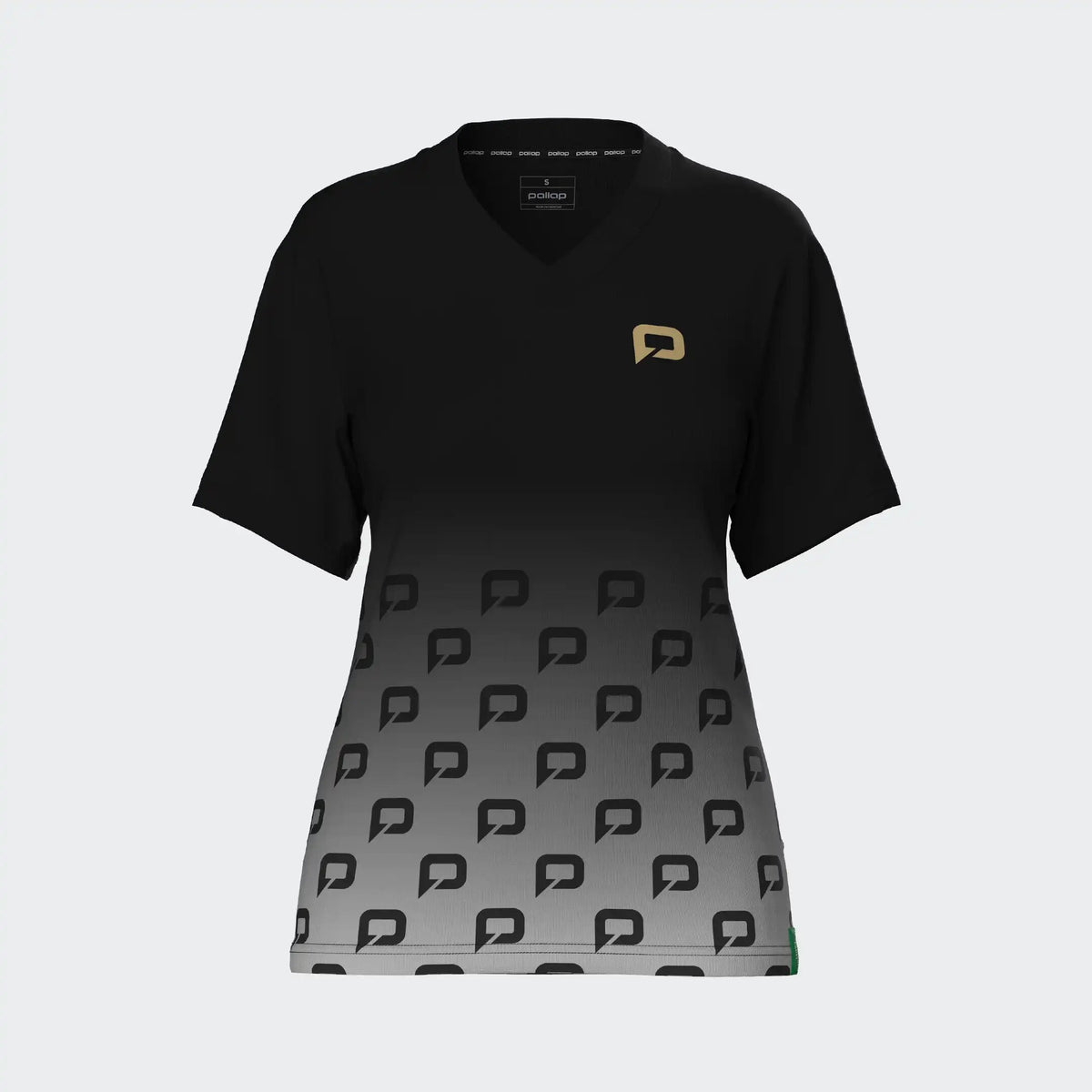 Pallap Women's Competition Pro T-Shirt in Black/Mat Gold - view 1