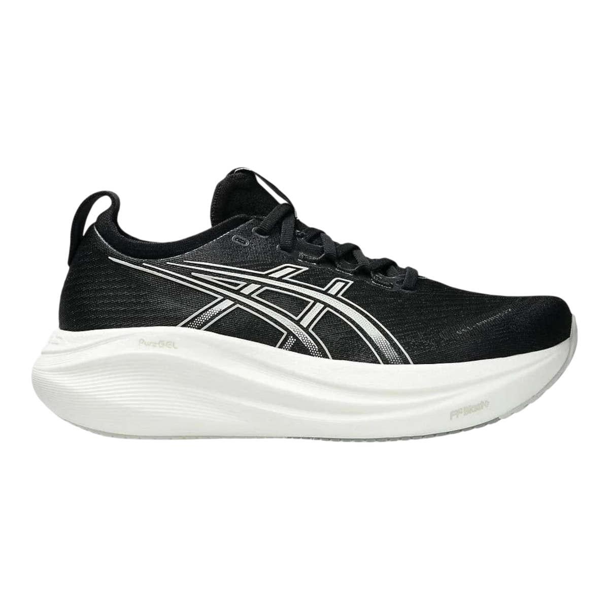 ASICS GEL-NIMBUS 27 Narrow Womens Running Shoes — Black/Lake Grey